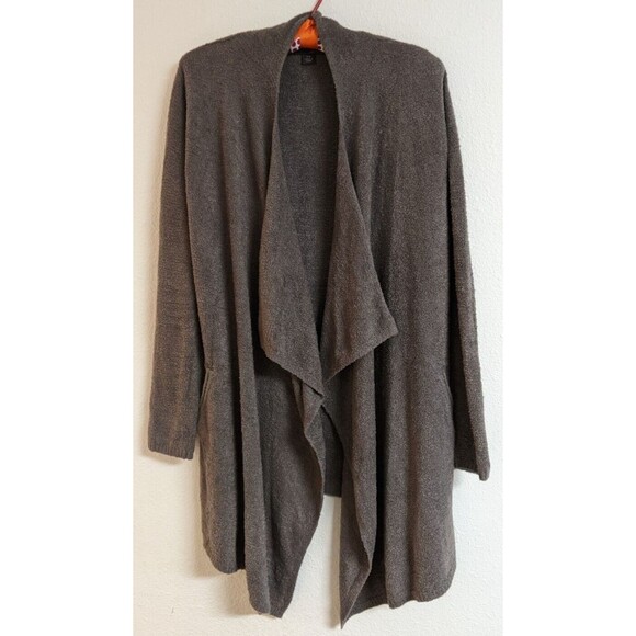 BAREFOT DREAMS Cozychic Lite Women’s Grey Open Front Cardigan Style # 903 SM - Picture 2 of 11